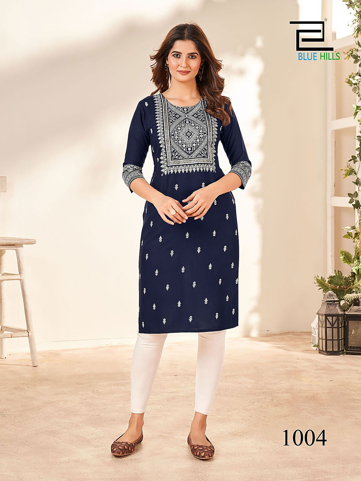 Blue Hills Peacock Rayon Printed Plus Size Kurti Catalog
